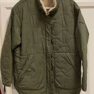 Columbia Olive Quilted Puffer Jacket